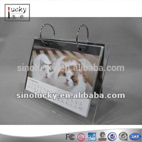 6 Inch Desktop Acrylic Calendar Holder Display Racks for Calendar ,Photo or Menu